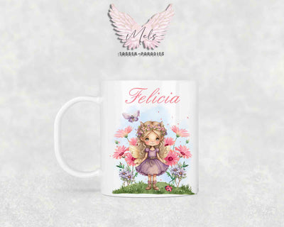 Personalisierte Kinder Tasse Fee 3 - mit und ohne Name