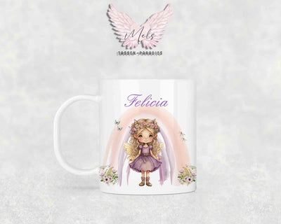 Personalisierte Kinder Tasse Fee 4 - mit und ohne Name