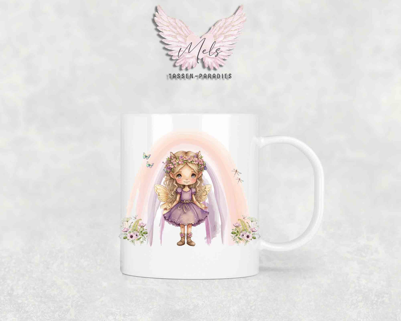 Personalisierte Kinder Tasse Fee 4 - mit und ohne Name