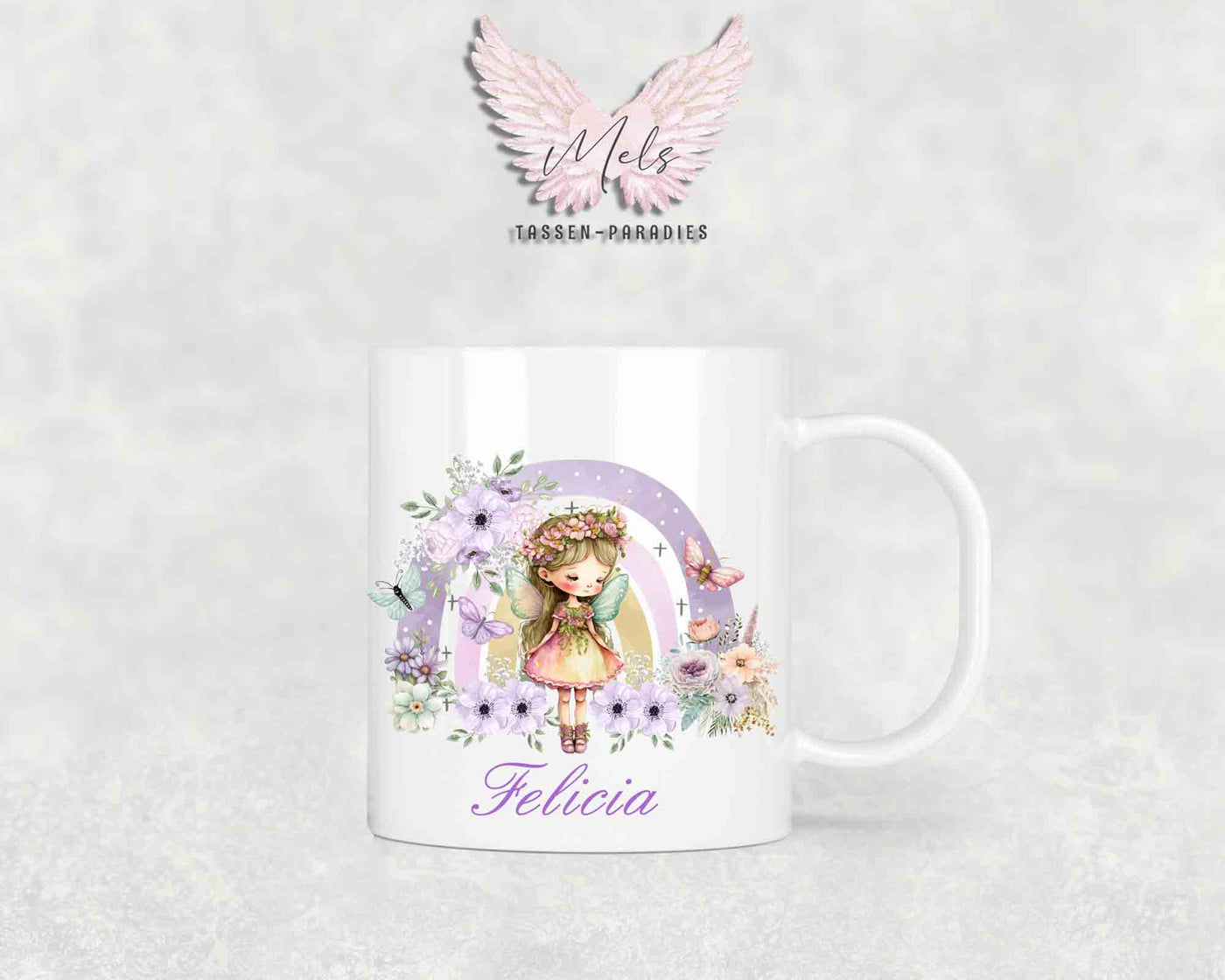 Personalisierte Kinder Tasse Fee 5 - mit und ohne Name