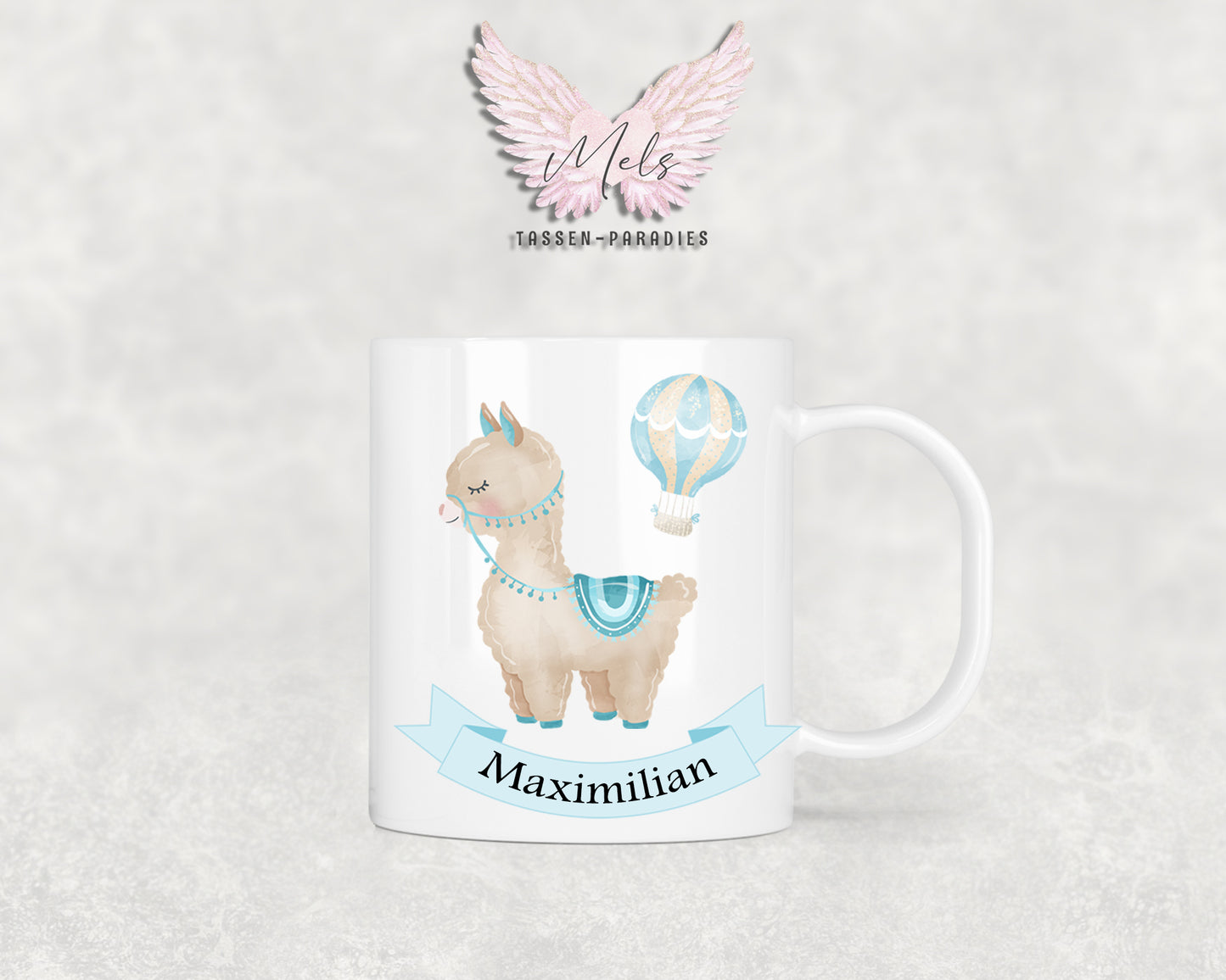 Personalisierte Kinder Tasse Lama 1 - mit und ohne Name