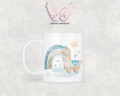 Personalisierte Kinder Tasse Lama 2 - mit und ohne Name