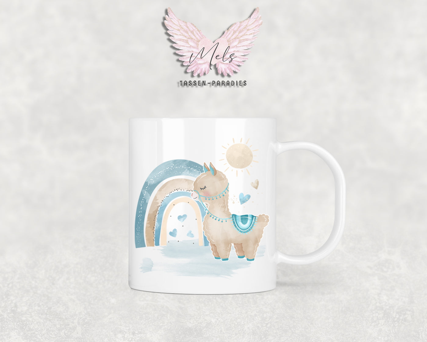 Personalisierte Kinder Tasse Lama 2 - mit und ohne Name