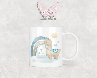 Personalisierte Kinder Tasse Lama 2 - mit und ohne Name