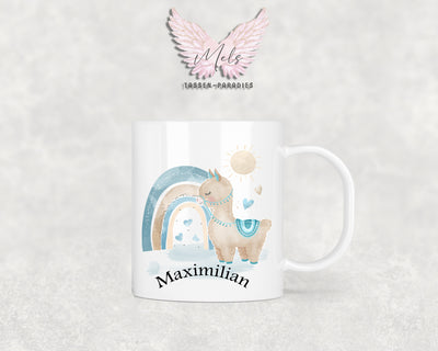 Personalisierte Kinder Tasse Lama 2 - mit und ohne Name