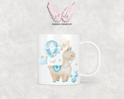 Personalisierte Kinder Tasse Lama 3 - mit und ohne Name