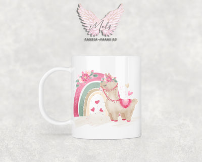 Personalisierte Kinder Tasse Lama 5 - mit und ohne Name