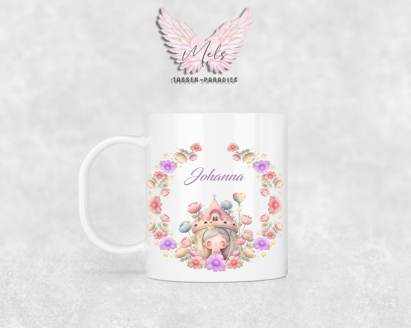 Personalisierte Kinder Tasse Prinzessin 2 - mit Name