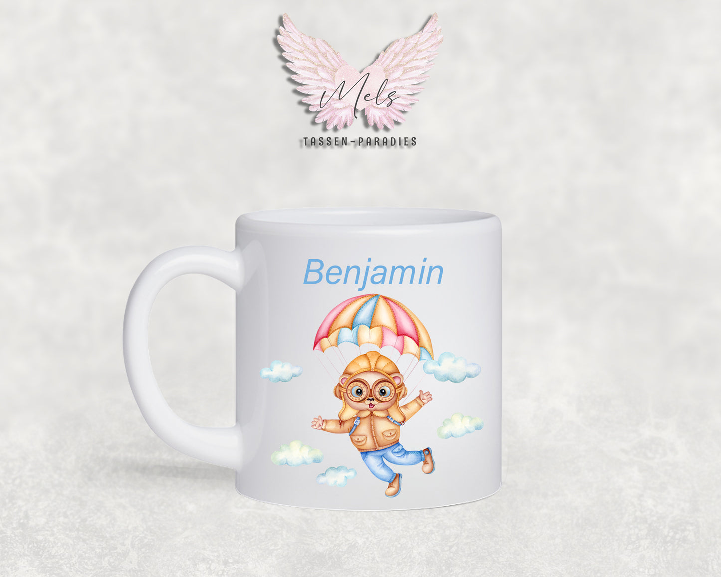 Personalisierte Kinder Tasse Bärchen 8 - mit und ohne Name