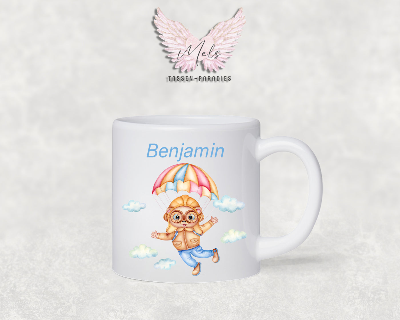 Personalisierte Kinder Tasse Bärchen 8 - mit und ohne Name