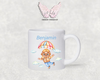 Personalisierte Kinder Tasse Bärchen 8 - mit und ohne Name