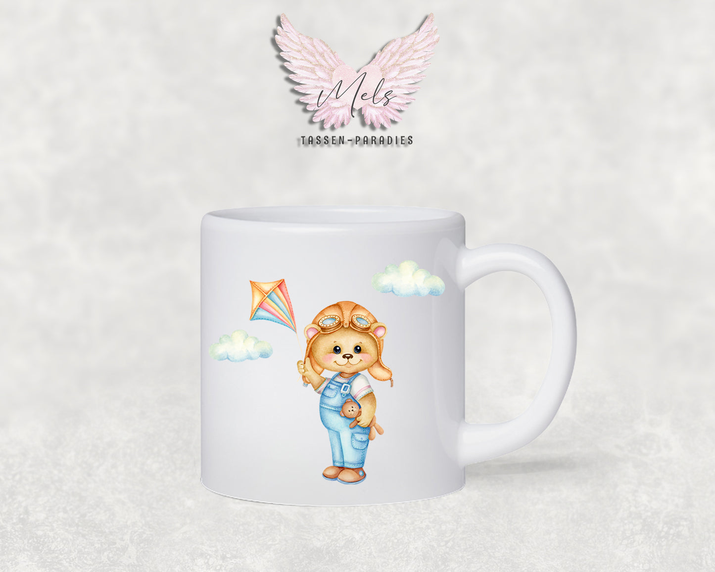 Personalisierte Kinder Tasse Bärchen 9 - mit und ohne Name