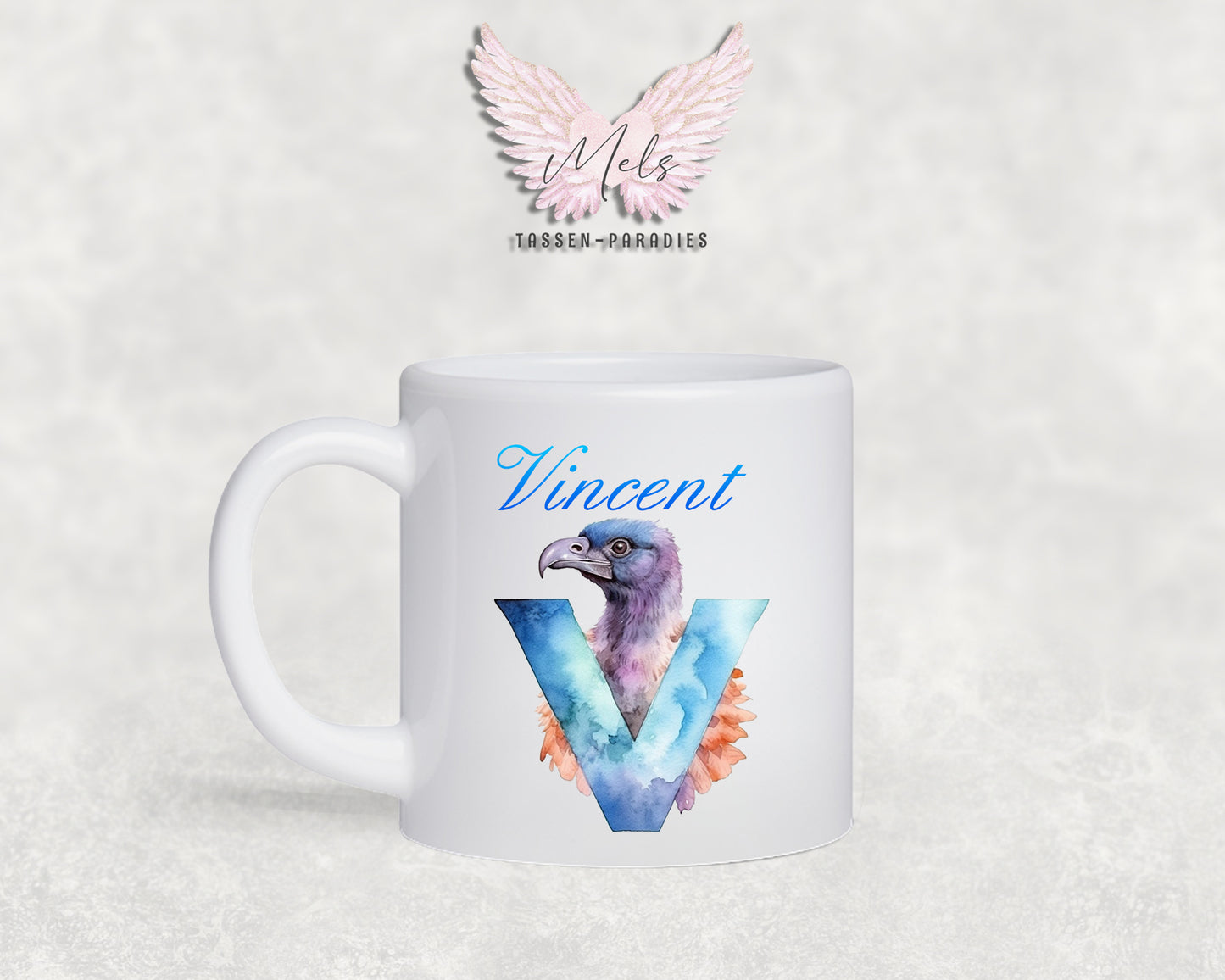 Name A bis Z - Personalisierte Kunststoff-Tasse 180ml