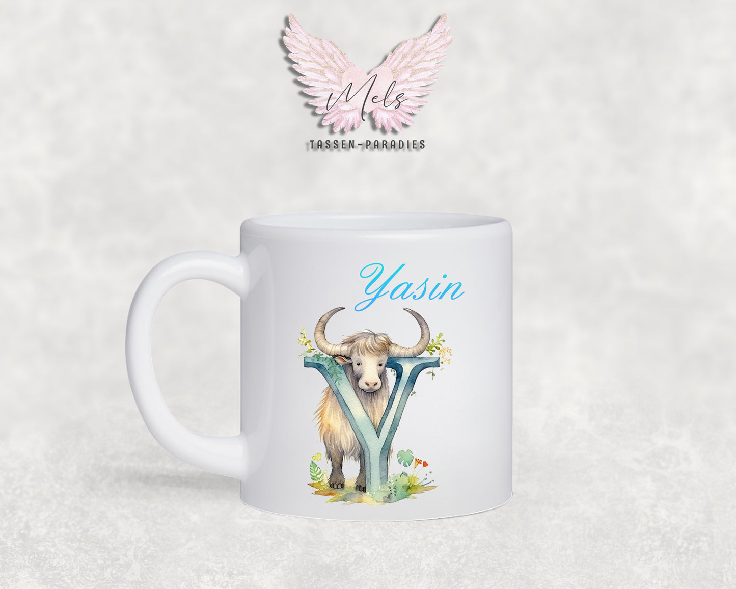 Name A bis Z - Personalisierte Kunststoff-Tasse 180ml