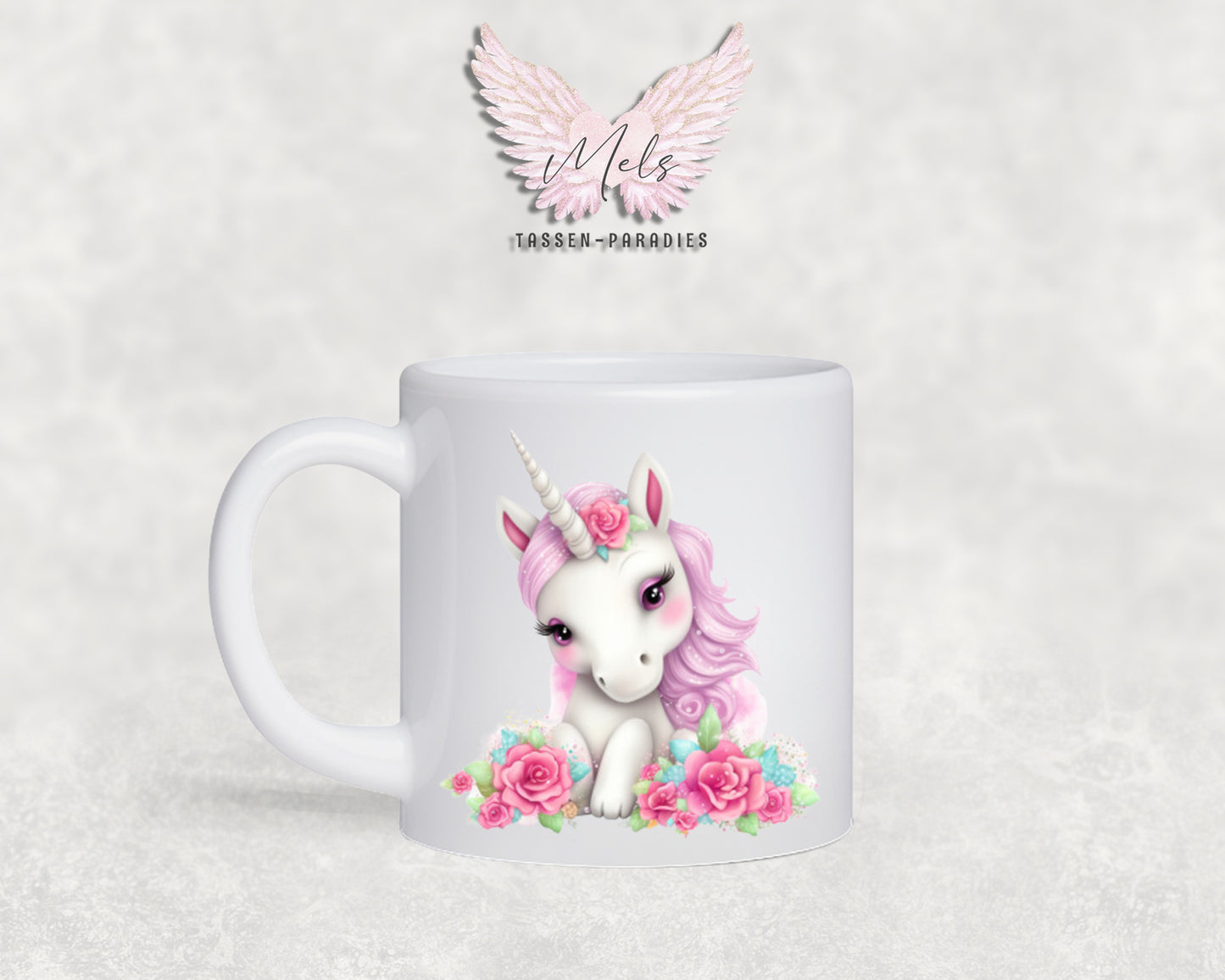 Personalisierte Kinder Tasse Einhorn 10 - mit und ohne Name