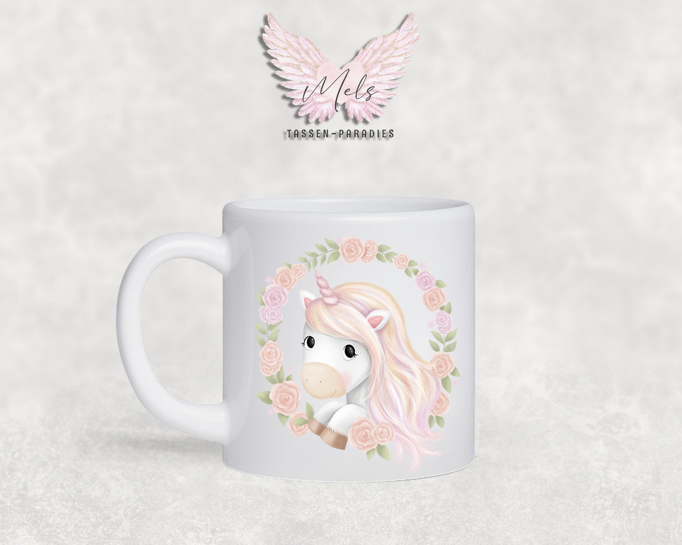 Personalisierte Kinder Tasse Einhorn 12 - mit und ohne Name