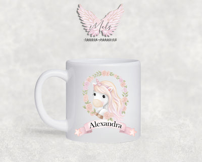 Personalisierte Kinder Tasse Einhorn 12 - mit und ohne Name