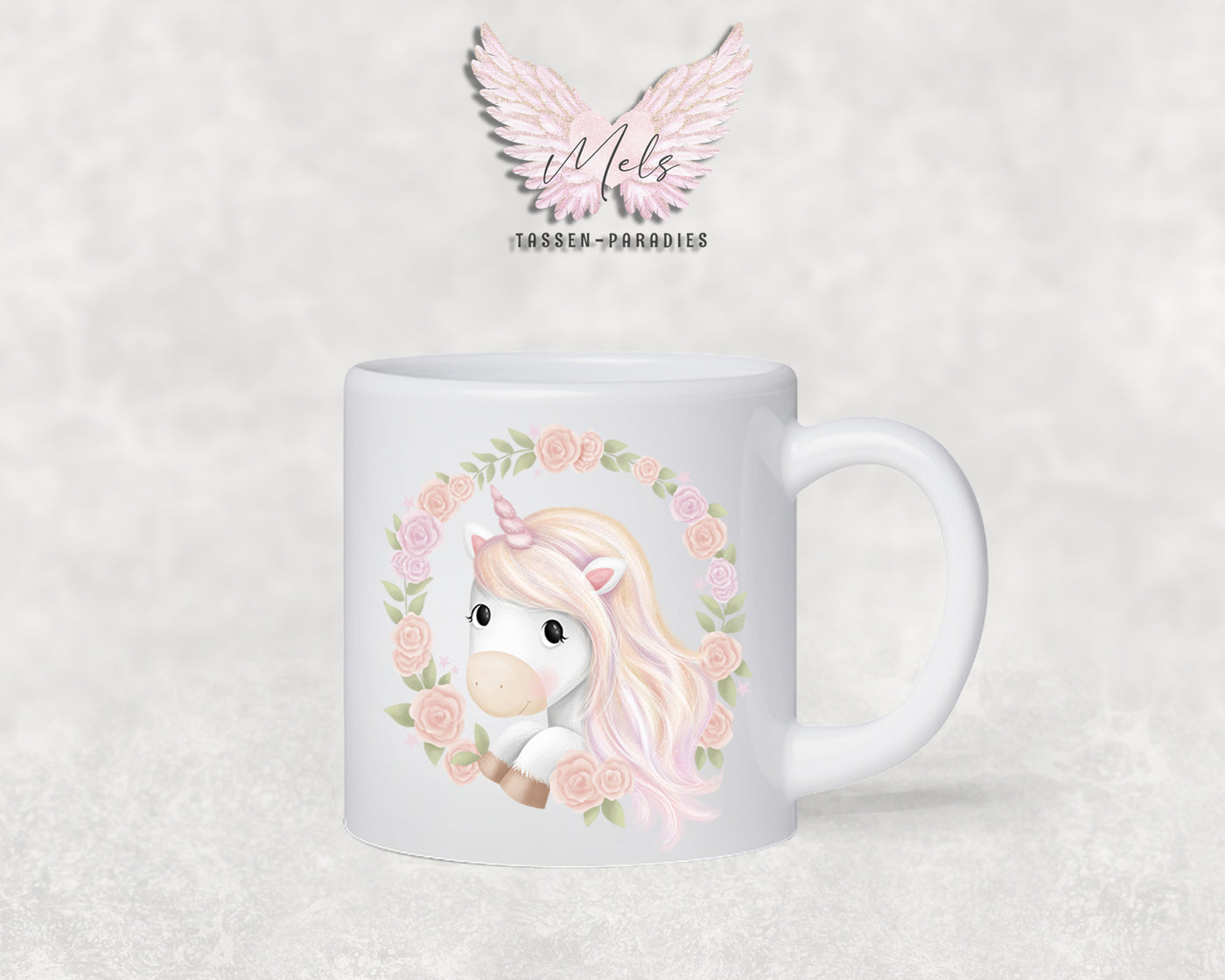 Personalisierte Kinder Tasse Einhorn 12 - mit und ohne Name