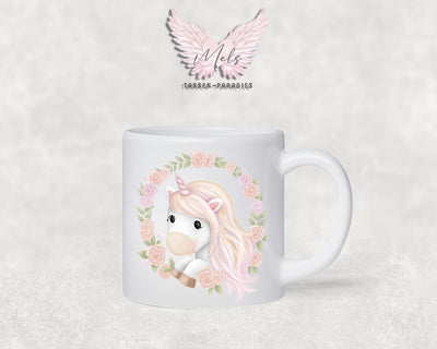 Personalisierte Kinder Tasse Einhorn 12 - mit und ohne Name