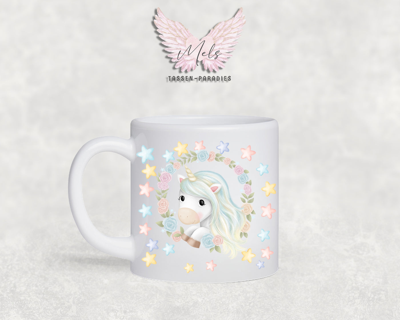 Personalisierte Kinder Tasse Einhorn 13 - mit und ohne Name