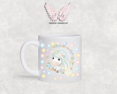 Personalisierte Kinder Tasse Einhorn 13 - mit und ohne Name