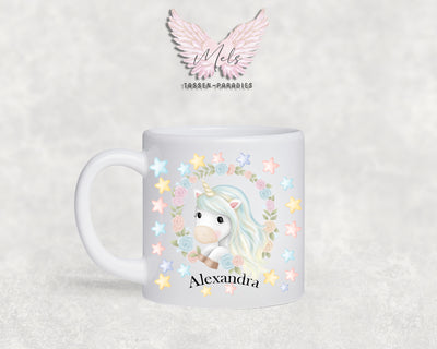 Personalisierte Kinder Tasse Einhorn 13 - mit und ohne Name