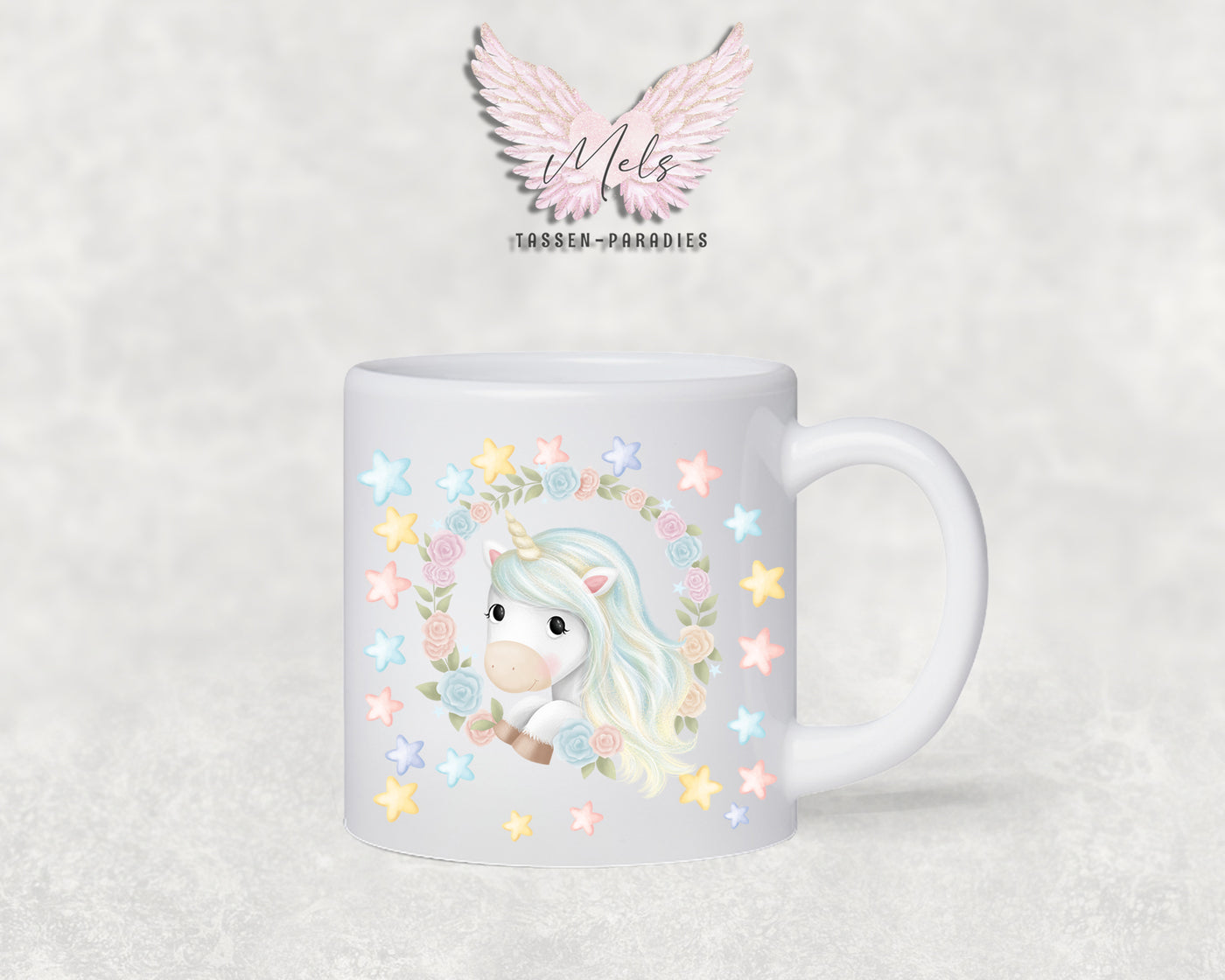 Personalisierte Kinder Tasse Einhorn 13 - mit und ohne Name