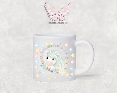Personalisierte Kinder Tasse Einhorn 13 - mit und ohne Name