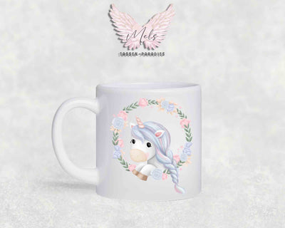 Personalisierte Kinder Tasse Einhorn 14 - mit und ohne Name