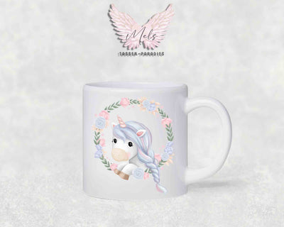 Personalisierte Kinder Tasse Einhorn 14 - mit und ohne Name