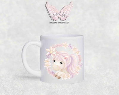 Personalisierte Kinder Tasse Einhorn 15 - mit und ohne Name