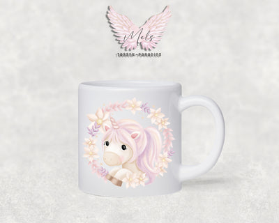 Personalisierte Kinder Tasse Einhorn 15 - mit und ohne Name