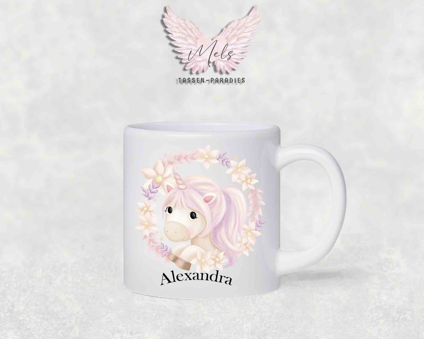 Personalisierte Kinder Tasse Einhorn 15 - mit und ohne Name