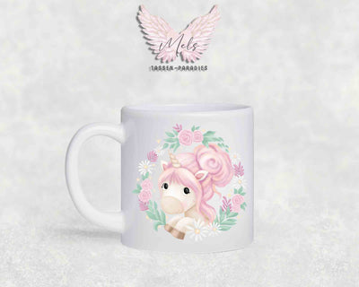 Personalisierte Kinder Tasse Einhorn 16 - mit und ohne Name