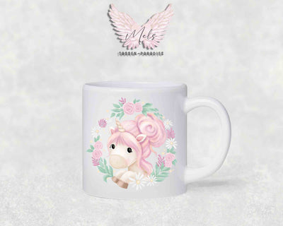 Personalisierte Kinder Tasse Einhorn 16 - mit und ohne Name