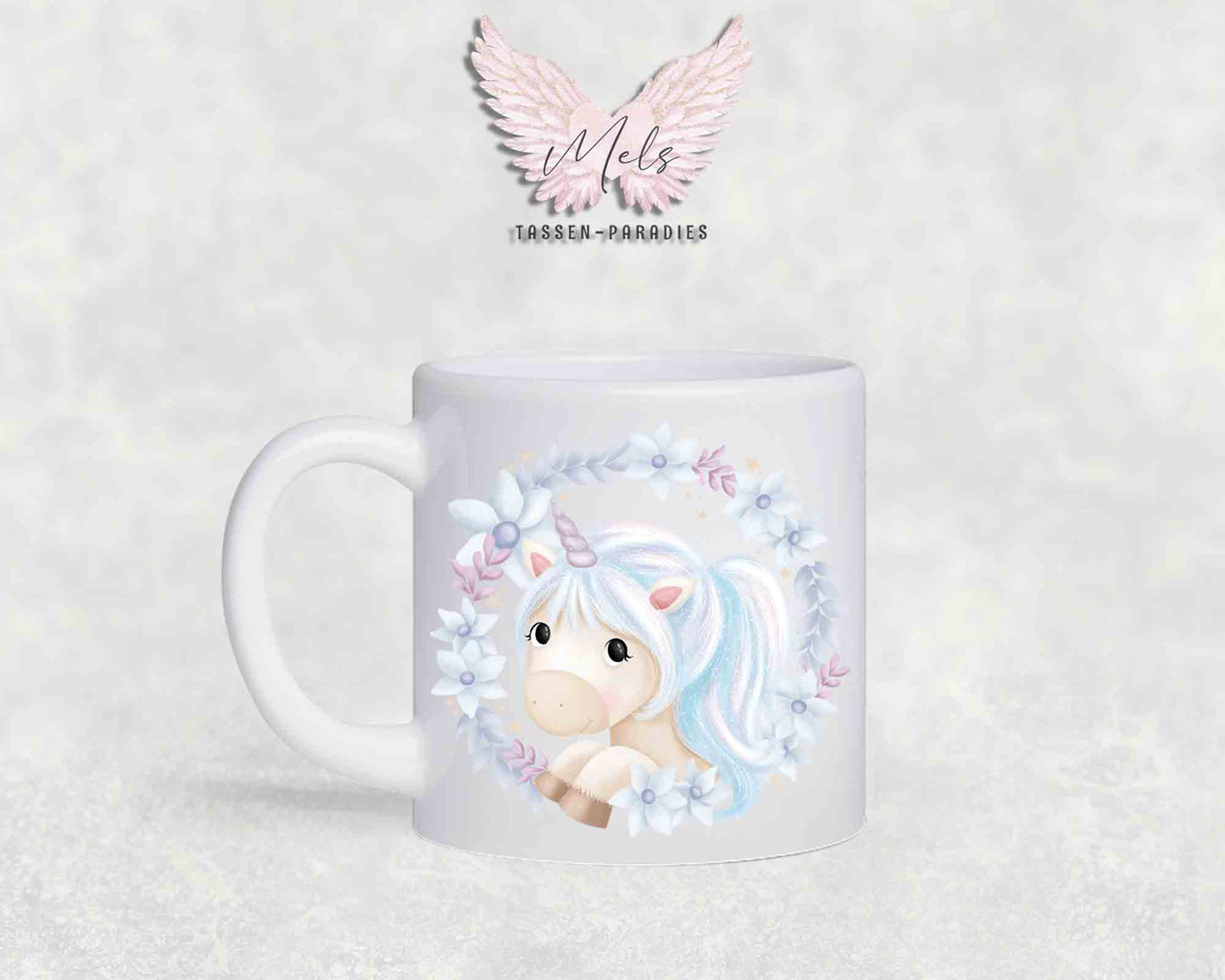 Personalisierte Kinder Tasse Einhorn 17 - mit und ohne Name