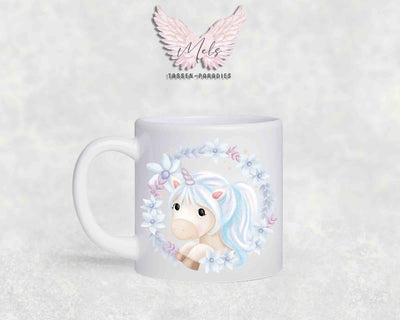 Personalisierte Kinder Tasse Einhorn 17 - mit und ohne Name