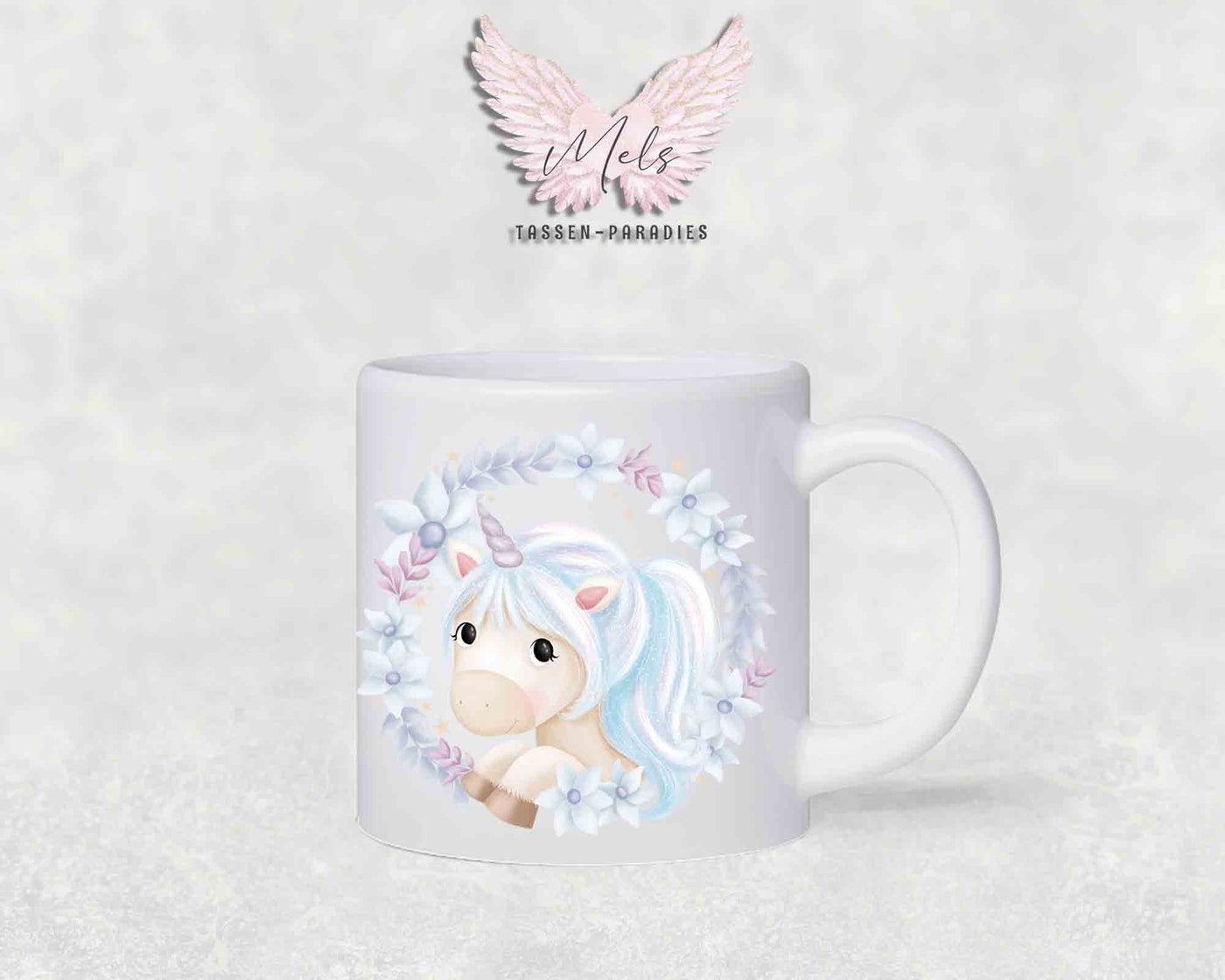 Personalisierte Kinder Tasse Einhorn 17 - mit und ohne Name