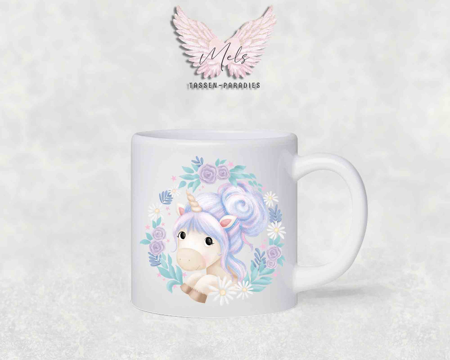 Personalisierte Kinder Tasse Einhorn 18 - mit und ohne Name