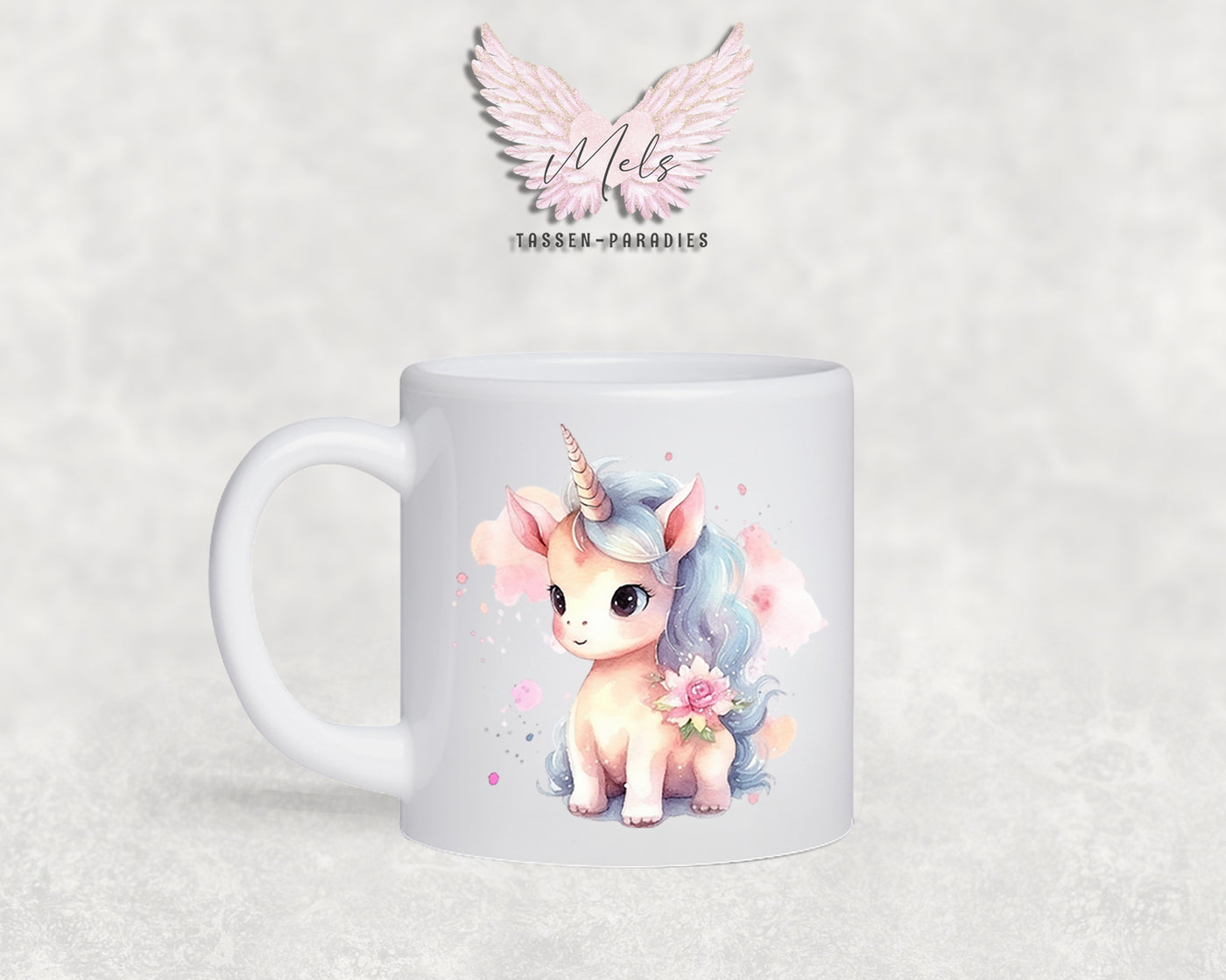 Personalisierte Kinder Tasse Einhorn 1 - mit und ohne Name
