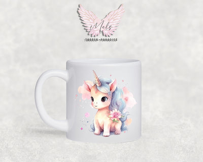 Personalisierte Kinder Tasse Einhorn 1 - mit und ohne Name