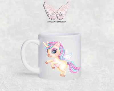 Personalisierte Kinder Tasse Einhorn 20 - mit und ohne Name