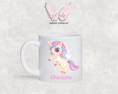 Personalisierte Kinder Tasse Einhorn 20 - mit und ohne Name