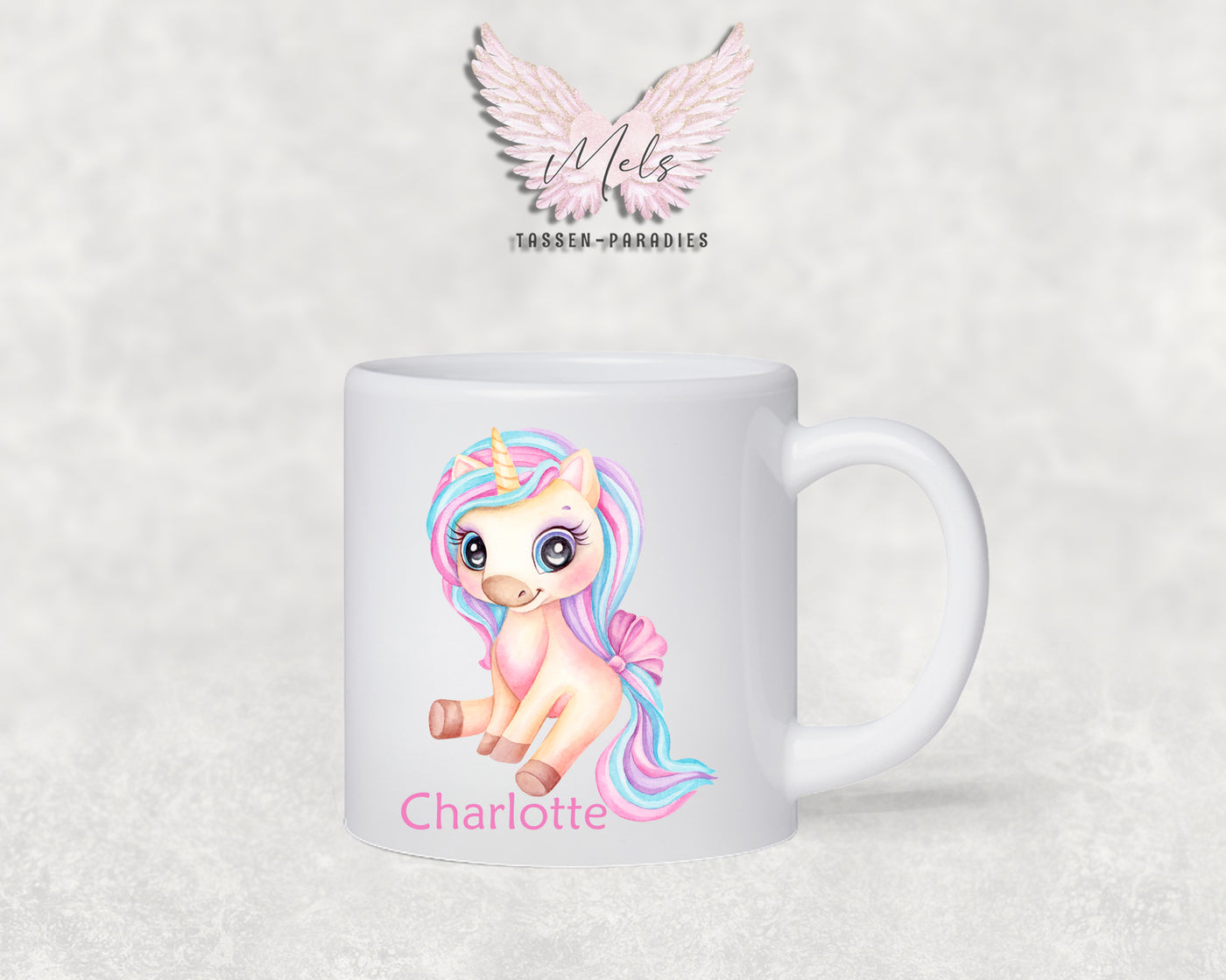Personalisierte Kinder Tasse Einhorn 21 - mit und ohne Name