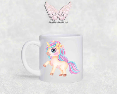Personalisierte Kinder Tasse Einhorn 22 - mit und ohne Name