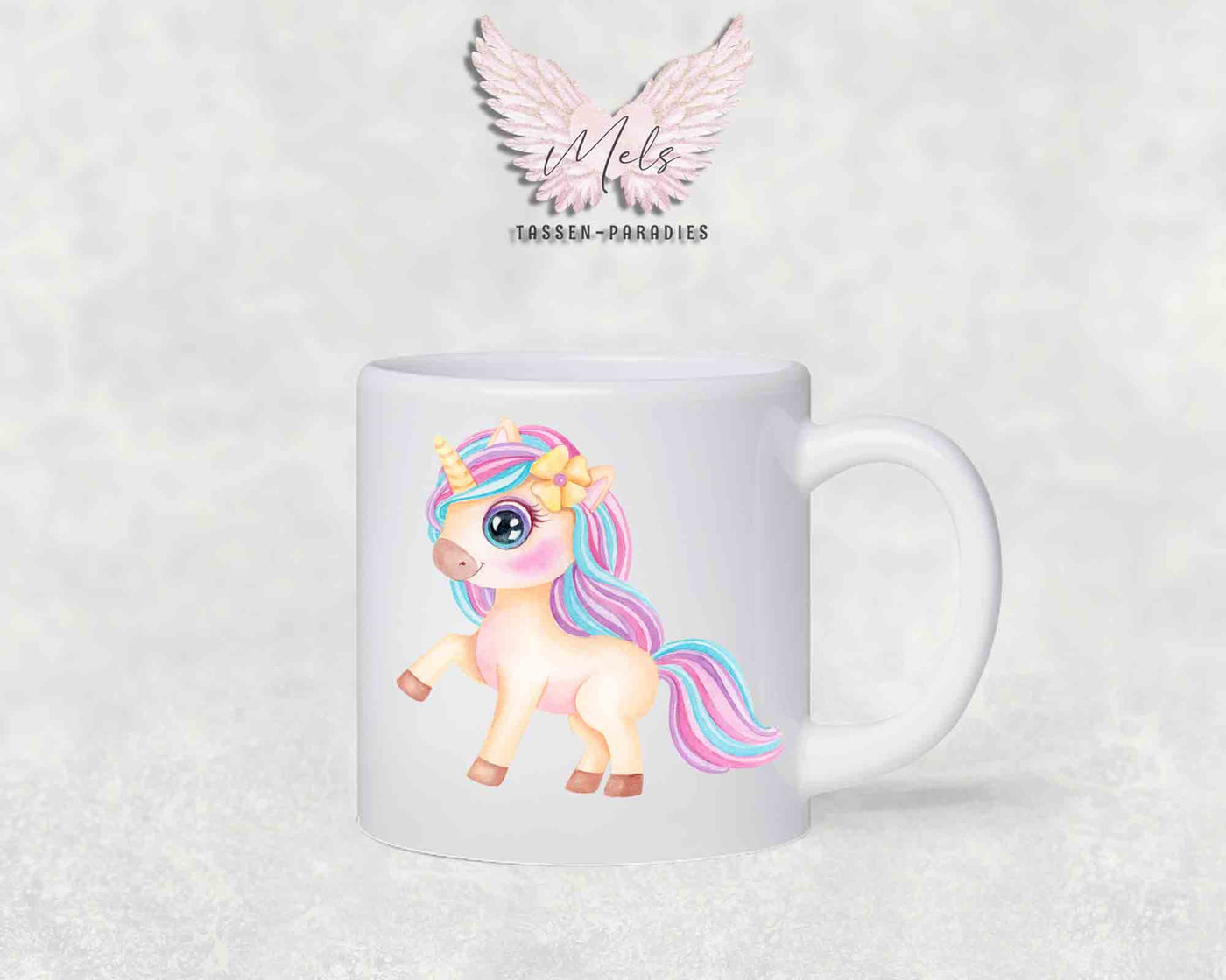 Personalisierte Kinder Tasse Einhorn 22 - mit und ohne Name