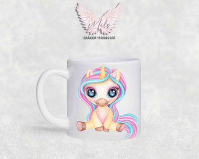 Personalisierte Kinder Tasse Einhorn 23 - mit und ohne Name