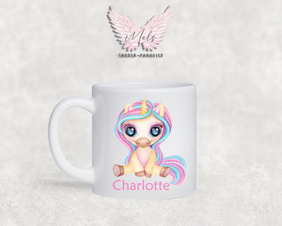 Personalisierte Kinder Tasse Einhorn 23 - mit und ohne Name