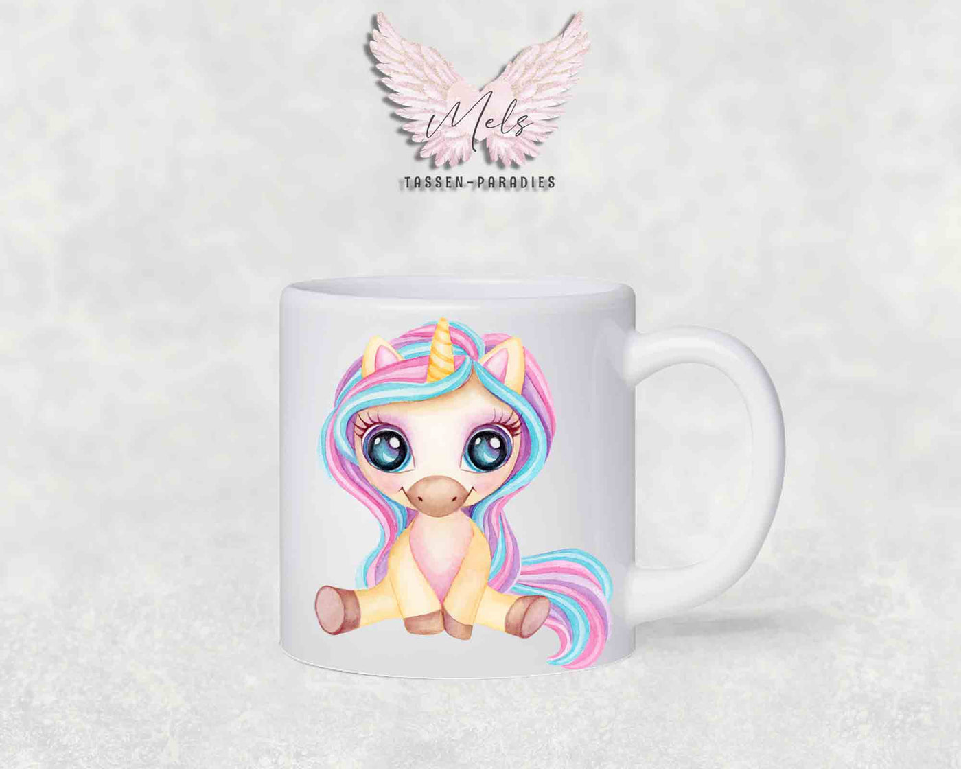 Personalisierte Kinder Tasse Einhorn 23 - mit und ohne Name