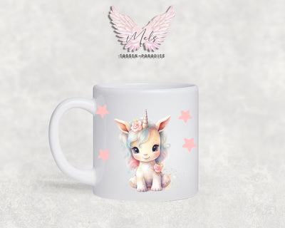Personalisierte Kinder Tasse Einhorn 2 - mit und ohne Name